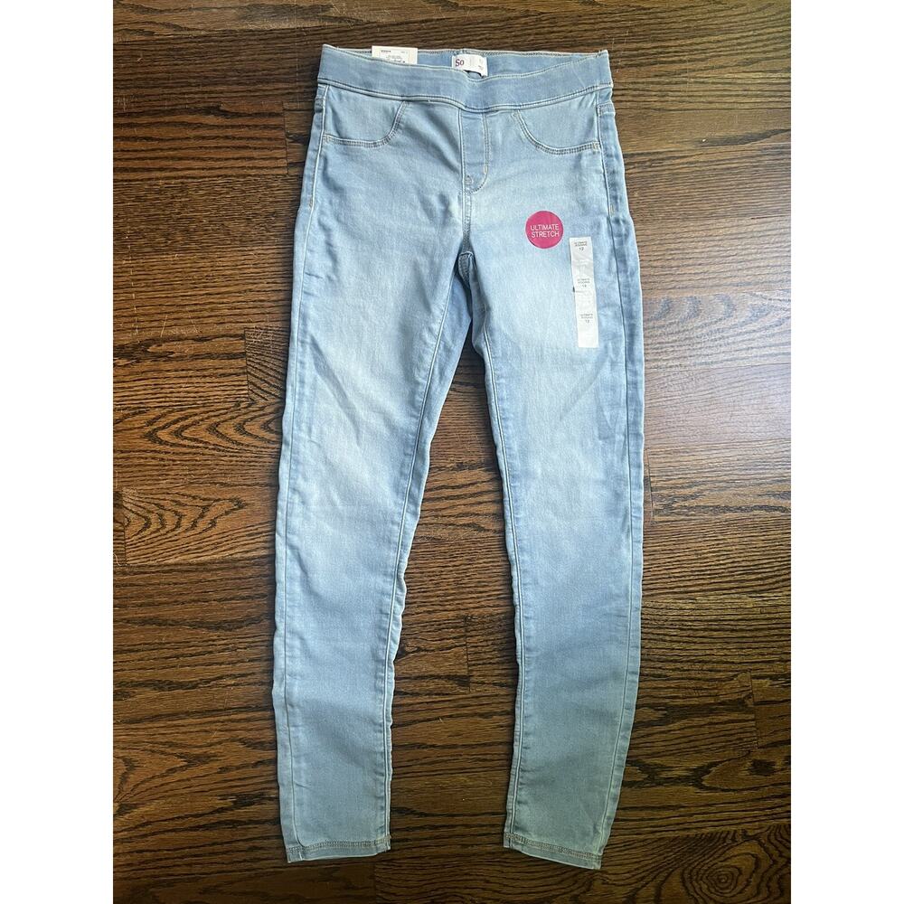 SO Girls Size 12 Pull On Stretch Ultimate Denim Jeggings Jeans NWT